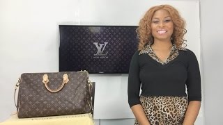 Louis Vuitton Speedy Bandouliere 40  Work Bag  Africah Harrigan [upl. by Atineb]