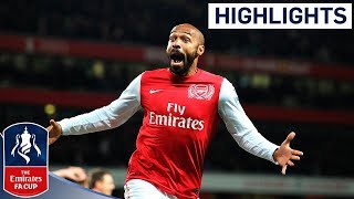 Henry scores on Arsenal return against Leeds  Arsenal vs Leeds  FA Cup Third Round 2012 [upl. by Inele]