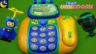 Team Umizoomi My First Phone Station Ninja Bot Umicop Police Officer Geo Milli Toys Video for Kids [upl. by Volin]