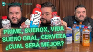 ¿Cuál tendrá más electrolitos Prime agua de coco electrolit suerox vida suero oral [upl. by Hafinah907]