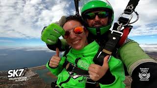 Tandem Skydive Salto de Paraquedas Algarve Sara [upl. by Yemar]