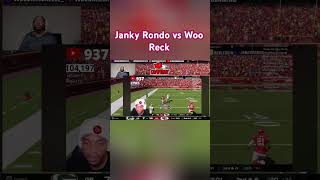 Janky Rondo vs Woo Reck🤣🤣 funny trashtalk madden25 moneygame explore fypシ゚viral foryou fyp [upl. by Rohn]