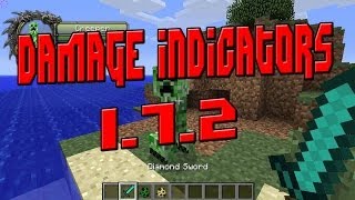 Minecraft 172  Descargar E Instalar Damage Indicators Mod [upl. by Agosto]