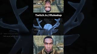 WHAT DA DEER DOING Skyrim Skyrimse shorts gaming bethesda theelderscrolls gameplay rpg [upl. by Rossing36]