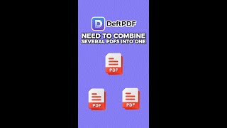 Need to combine several PDFs into one but don’t know how deftpdf shorts [upl. by Varick]