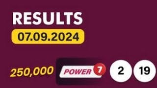 uwinn lottery results September Saturday night 792024 POWER 7 GRAND 6 MAX 3 4 YOU SPIN 5 [upl. by Akeret]