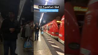 Konstablerwache Einfahrt RB423S5➡️FrankfurtSüd br423 sbahn shorts [upl. by Euqenimod]