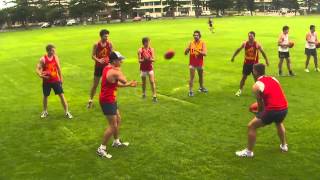 AFL COACHING DRILL 7  Quickhands 7 [upl. by Goodrow]