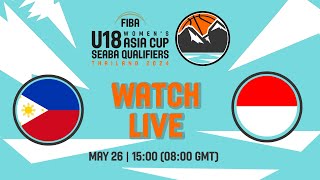 Philippines v Indonesia  Full Basketball Game  FIBA U18 Womens Asia Cup 2024  SEABA Qualifiers [upl. by Ioyal610]