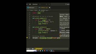 Running Threads Simultaneously in Python – Quick Tutorial Shorts [upl. by Grinnell]