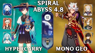 NEW SPIRAL ABYSS 48 Wanderer Hypercarry amp Itto Mono Geo Genshin Impact 48 [upl. by Eahsal335]