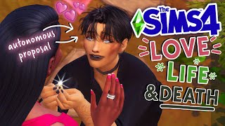 getting engaged ALREADY  Sims 4 Love Life amp Death 2 [upl. by Anaihr]