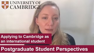 Student Perspectives Applying to Cambridge for Postgraduate Study as an International Student [upl. by Florencia478]