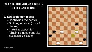 Improving Your Skills in Draughts  10 Tips and Tricks [upl. by Hanikehs]