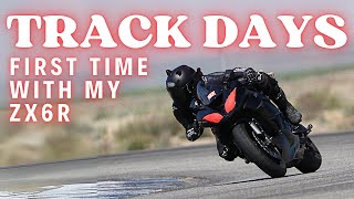 MOTORCYCLE TRACK DAYS  From 300cc to 600cc First Time with my ZX6R [upl. by Rawdon]