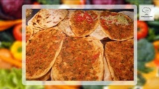 Rezept Lahmacun ☪ Türkische Pizza ☪ Türkisch Kochen 4 [upl. by Petulia409]