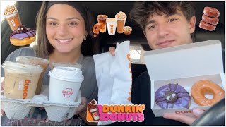 Trying Dunkins Fall Menu Items 2024 [upl. by Yram242]