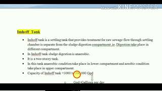 Imhoff tank amp cycle of decomposition of sewage Raju Raut [upl. by Artenahs927]