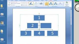 Crear un organigrama en Word 2007 إنشاء مخطط تنظيمي باستخدام وورد 2007 [upl. by Standing]