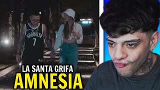 REACCIÓN LA SANTA GRIFA YUSAK  AMNESIA  VIDEO OFICIAL [upl. by Annaert]