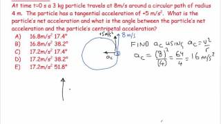 6 Nonuniform Circular Motion 1  numerical [upl. by Joelynn]