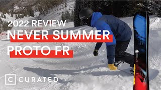 2022 Never Summer Triple Camber Proto FR Snowboard Review  Curated [upl. by Katz]