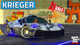 Benefactor Krieger Best Customization  Review  Aggressive Racing Build  GTA 5 Online [upl. by Anerak968]