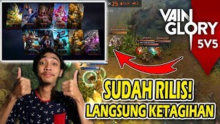 VAINGLORY 5 v 5  MOBA SMARTPHONE TERBAIK GRAFIKNYA KEREN PARAH BIKIN KETAGIHAN [upl. by Katleen]