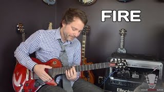 How to play Fire by Jimi Hendrix  Electric Guitar Lesson [upl. by Jablon48]