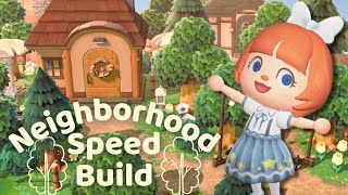 Forest Neighborhood Speed Build in ACNH [upl. by Belldas]