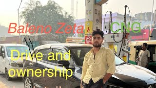 Baleno 2024 Zeta CNG complete drive and ownership review [upl. by Einitsed]