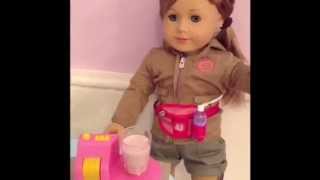 American Girl doll show Cooking with Kathleen ep2 [upl. by Ecinwahs458]