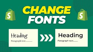 How to Change Fonts in Shopify Dawn Sense or Any Default Theme StepbyStep Guide [upl. by Haymes]