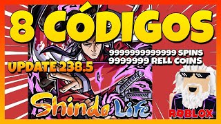 ✅8 NUEVOS CÓDIGOS✅ TODOS los CÓDIGOS de ⚡SHINDO LIFE⚡ Roblox 2024⚡Update 238 5⚡Códigos de Shinobi Li [upl. by Akinom418]