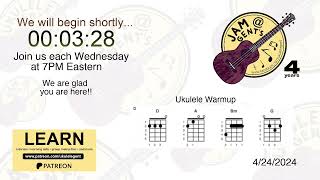 Ukulele Gent Online Play Along 4242024 [upl. by Jaret583]