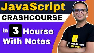 🚀🔥 JavaScript Crash Course 2024  Hindi  Notes  Certificate [upl. by Cher356]