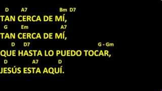 CANTOS PARA MISA  TAN CERCA DE MI  LETRA Y ACORDES  COMUNION [upl. by Isaak]