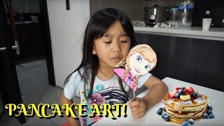 PANCAKE ART CHALLENGE WITH RACHEL [upl. by Fenton]