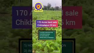 170 Acres land sale  chikballapur 35 km  chikballapur district [upl. by Oah]