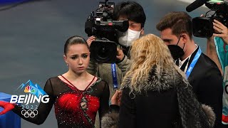 Behind the scenes of Shcherbakova Trusova Valievas free skate  Winter Olympics 2022  NBC Sports [upl. by Eelra]