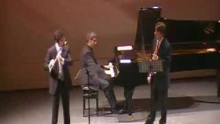 Astor Piazzolla Oblivion for 2 flutes and piano Andrea Oliva Bulent Evcil Lior Kretzer [upl. by Portwin]