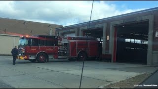 Attleboro Fire Department Engine 1 Returning to Headquarters [upl. by Angelique]