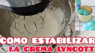 Cómo estabilizar la crema lyncott [upl. by Leyameg]