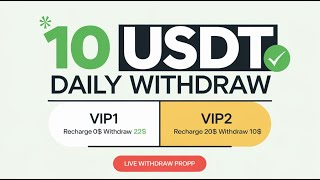 New Usdt Earning site  Usd earning Site 2024  Best Investment Usdt Earning site  Online income [upl. by Otsedom]