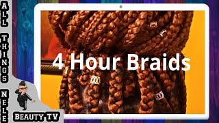 12 How To Box Braids in 4 Hours Tutorial [upl. by Notyep]