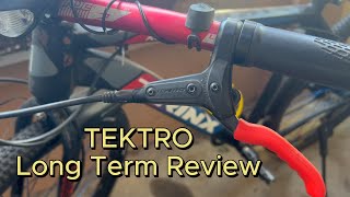 TEKTRO HDM275 HYDRAULIC BRAKE SET  LONG TERM REVIEW  TRINX STRIKER K026 [upl. by Anawak]