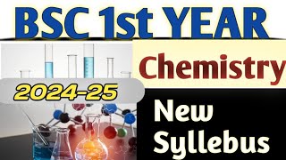 bsc 1st year chemistry new syllabus 202425  bsc syllebus chemistry [upl. by Veejar73]