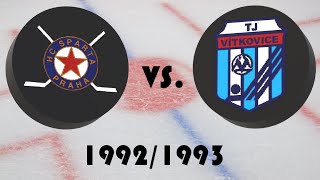 Československá hokejová liga 19921993  Finále  HC Sparta Praha vs TJ Vítkovice [upl. by Obe]