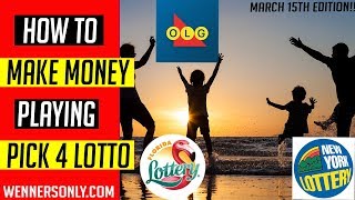 Lottery Strategy Lotto PICK 4 March 15 2019 NY FL amp OLG WINNERS  Lotto Strategies delivered daily [upl. by Keefe]