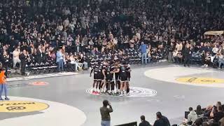 Partizan  Barcelona Izlazak košarkaša Partizana na parket [upl. by Ntsyrk725]